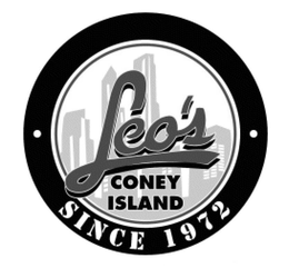 LEO'S CONEY ISLAND SINCE 1972 logo