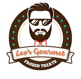 LEO'S GOURMET FROZEN TREATS logo