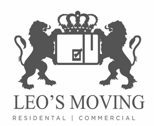LEO'S MOVING RESIDENTIAL | COMMERCIAL logo