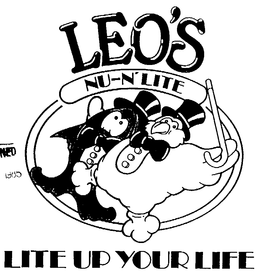 LEO'S NU-N'LITE LITE UP YOUR LIFE logo
