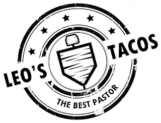 LEO'S TACOS THE BEST PASTOR logo
