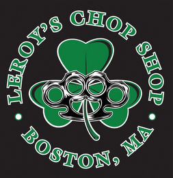 · LEROY'S CHOP SHOP · BOSTON, MA logo