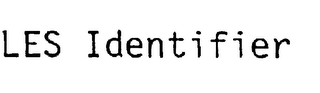 LES IDENTIFIER logo