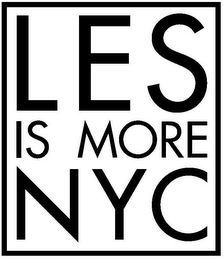 LES IS MORE NYC logo