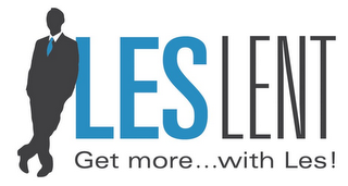 LES LENT GET MORE...WITH LES! logo