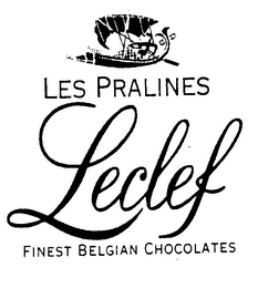 LES PRALINES LECLEF FINEST BELGIAN CHOCOLATES logo