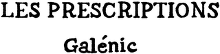 LES PRESCRIPTIONS GALENIC logo