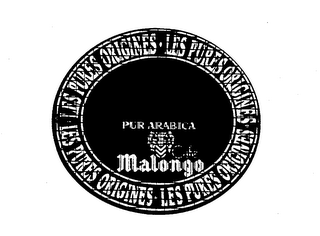 LES PURES ORIGINES CAFE PUR ARABICA MALONGO logo