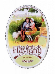 LES VÉRITABLES ANIS DE L'ABBAYE DE FLAVIGNY LES ANIS DE FLAVIGNY THE FRENCH MINT ORIGINAL ANISE logo