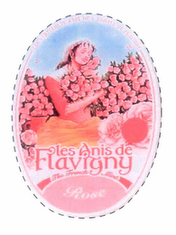 LES VÉRITABLES ANIS DE L'ABBAYE DE FLAVIGNY LES ANIS DE FLAVIGNY THE FRENCH MINT ROSE logo