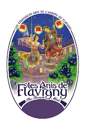 LES VÉRITABLES ANIS DE L'ABBAYE DE FLAVIGNY LES ANIS DE FLAVIGNY THE FRENCH MINT logo