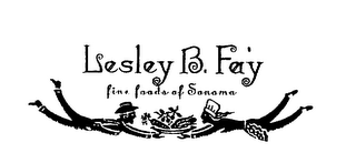 LESLEY B. FAY FINE FOODS OF SONOMA logo