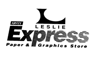 LESLIE ARVEY EXPRESS PAPER & GRAPHICS STORE logo