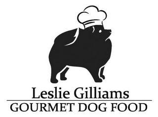 LESLIE GILLIAMS GOURMET DOG FOOD logo