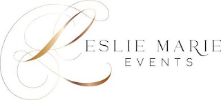 LESLIE MARIE EVENTS logo