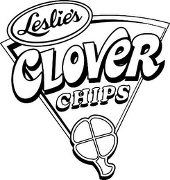 LESLIE'S CLOVER CHIPS logo