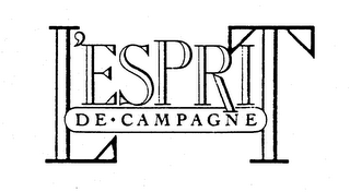 L'ESPRIT DE CAMPAGNE logo