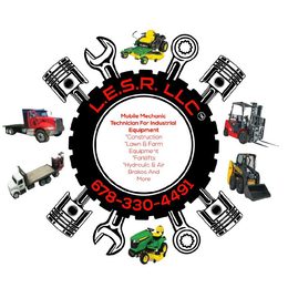 L.E.S.R. LLC MOBILE MECHANIC TECHNICIAN FOR INDUSTRIAL EQUIPMENT CONSTRUCTION LAWN & FARM EQUIPMENT FORKLIFTS HYDRCULIC & AIR BRAKES AND MORE 678-330-4491 logo