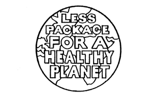 LESS PACKAGE FOR A HEALTHY PLANET logo