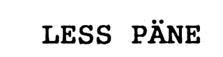 LESS PANE logo