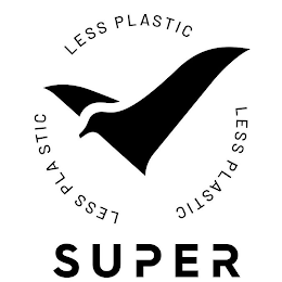 LESS PLASTIC LESS PLASTIC LESS PLASTIC SUPER logo