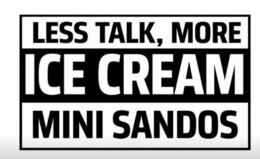 LESS TALK, MORE ICE CREAM MINI SANDOS
