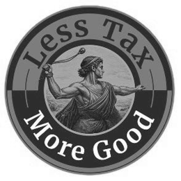 LESS TAX MORE GOOD logo