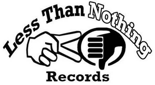 LESS THAN NOTHING RECORDS logo