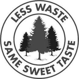 LESS WASTE SAME SWEET TASTE logo