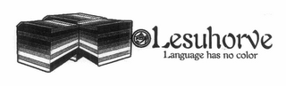 LESUHORVE LANGUAGE HAS NO COLOR logo