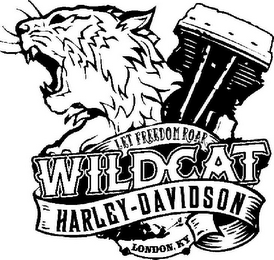 LET FREEDOM ROAR, WILDCAT HARLEY-DAVIDSON, LONDON, KY logo