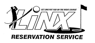 LET LINX PUT YOU ON THE RIGHT COURSE LINX RESERVATION SERVICE logo