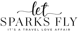 LET SPARKS FLY IT'S A TRAVEL LOVE AFFAIR logo