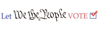 LET WE THE PEOPLE VOTE logo