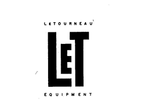 LETOURNEAU LET EQUIPMENT logo