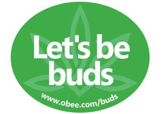 LET'S BE BUDS WWW.OBEE.COM/BUDS logo