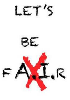 LET'S BE FA.I.R X logo