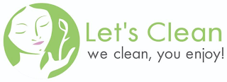 LET'S CLEAN WE CLEAN, YOU ENJOY! logo