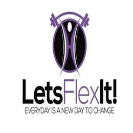 LETS FLEX IT! EVERYDAY IS A NEW DAY TO CHANGE logo