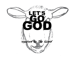 LET'S GO GOD WASHED BY THE BLOOD logo