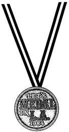 LET'S MEDAL IN L.A. 1984 logo