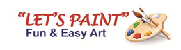 "LET'S PAINT" FUN & EASY ART logo