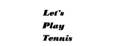 LET'S PLAY TENNIS logo