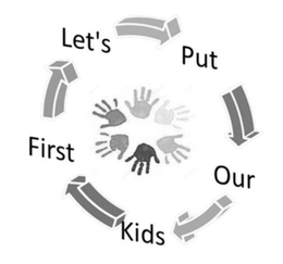 LET'S PUT OUR KIDS FIRST logo