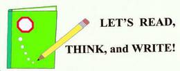LET'S READ, THINK, AND WRITE logo