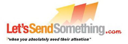 LET'S SEND SOMETHING.COM "WHEN YOU ABSOLUTELY NEED THEIR ATTENTION" logo