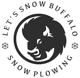 LET'S SNOW BUFFALO SNOW PLOWING logo