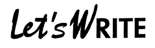LET'S WRITE logo