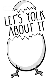 LET'S YOLK ABOUT IT logo