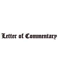 LETTER OF COMMENTARY logo